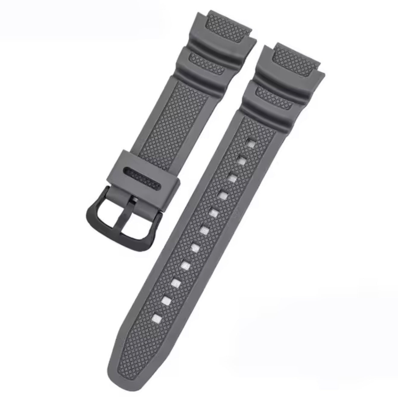 Casio AE-1000 AE-1100 AE-1200 AE-1300 W-218H W-800H AQ-S800 MRW-200H | Premium Silicone Replacement Strap | Durable Resin Watch Band