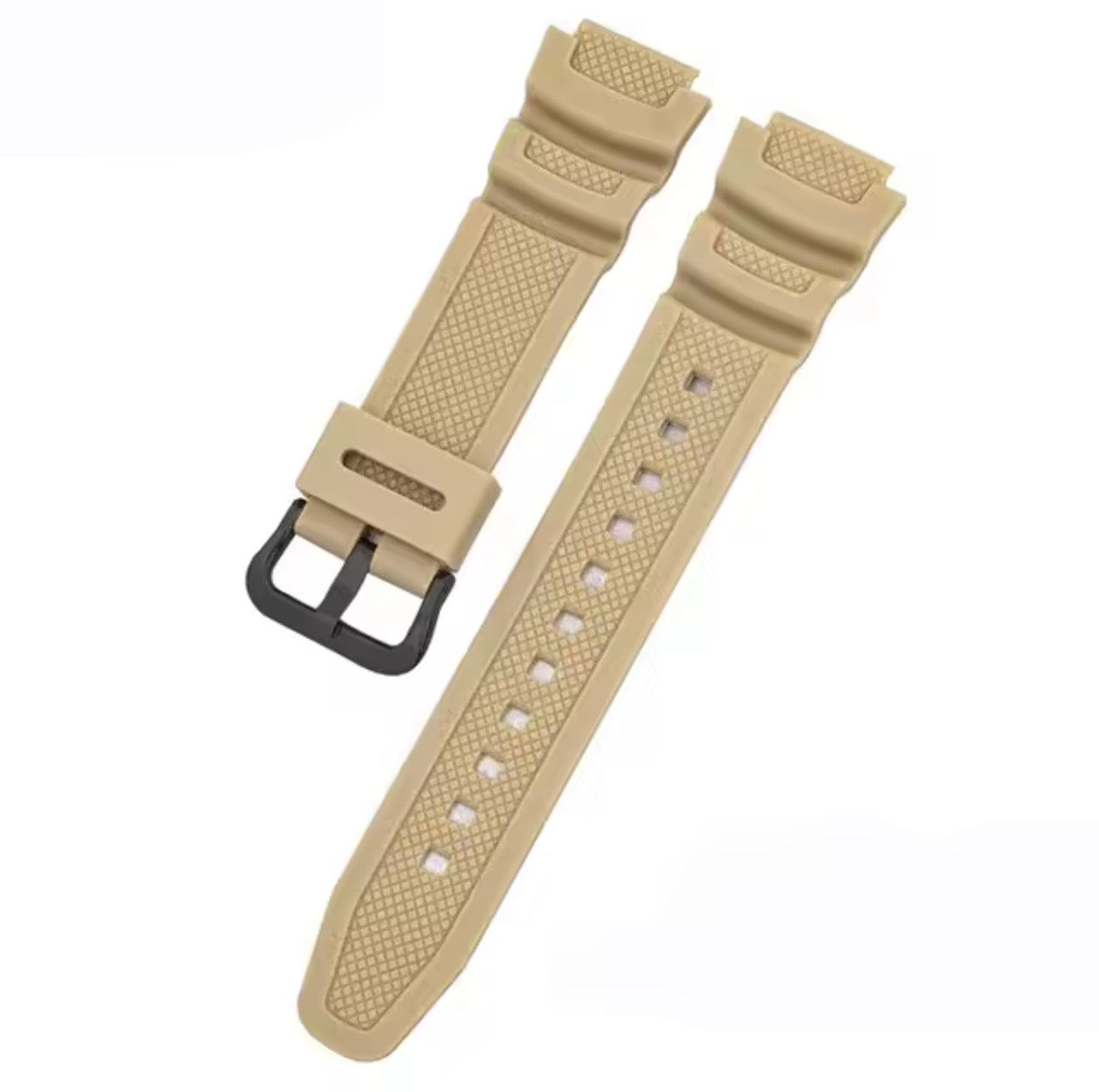 Casio AE-1000 AE-1100 AE-1200 AE-1300 W-218H W-800H AQ-S800 MRW-200H | Premium Silicone Replacement Strap | Durable Resin Watch Band
