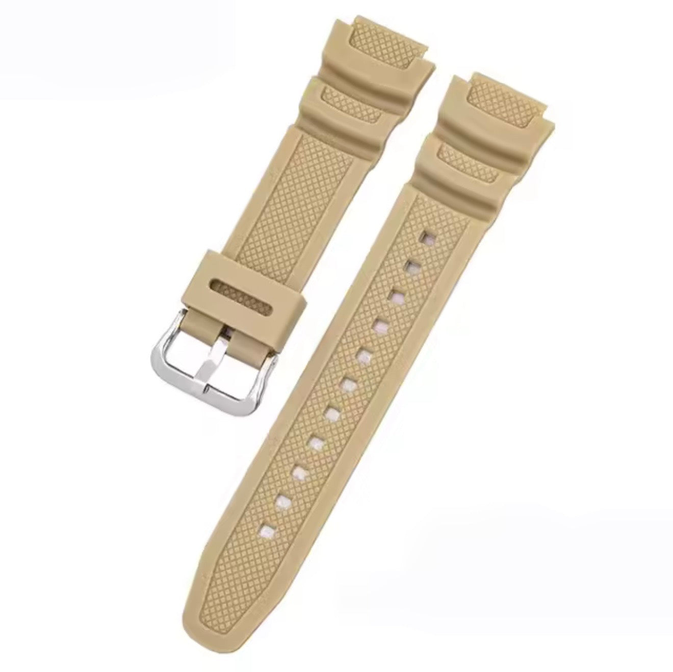 Casio AE-1000 AE-1100 AE-1200 AE-1300 W-218H W-800H AQ-S800 MRW-200H | Premium Silicone Replacement Strap | Durable Resin Watch Band