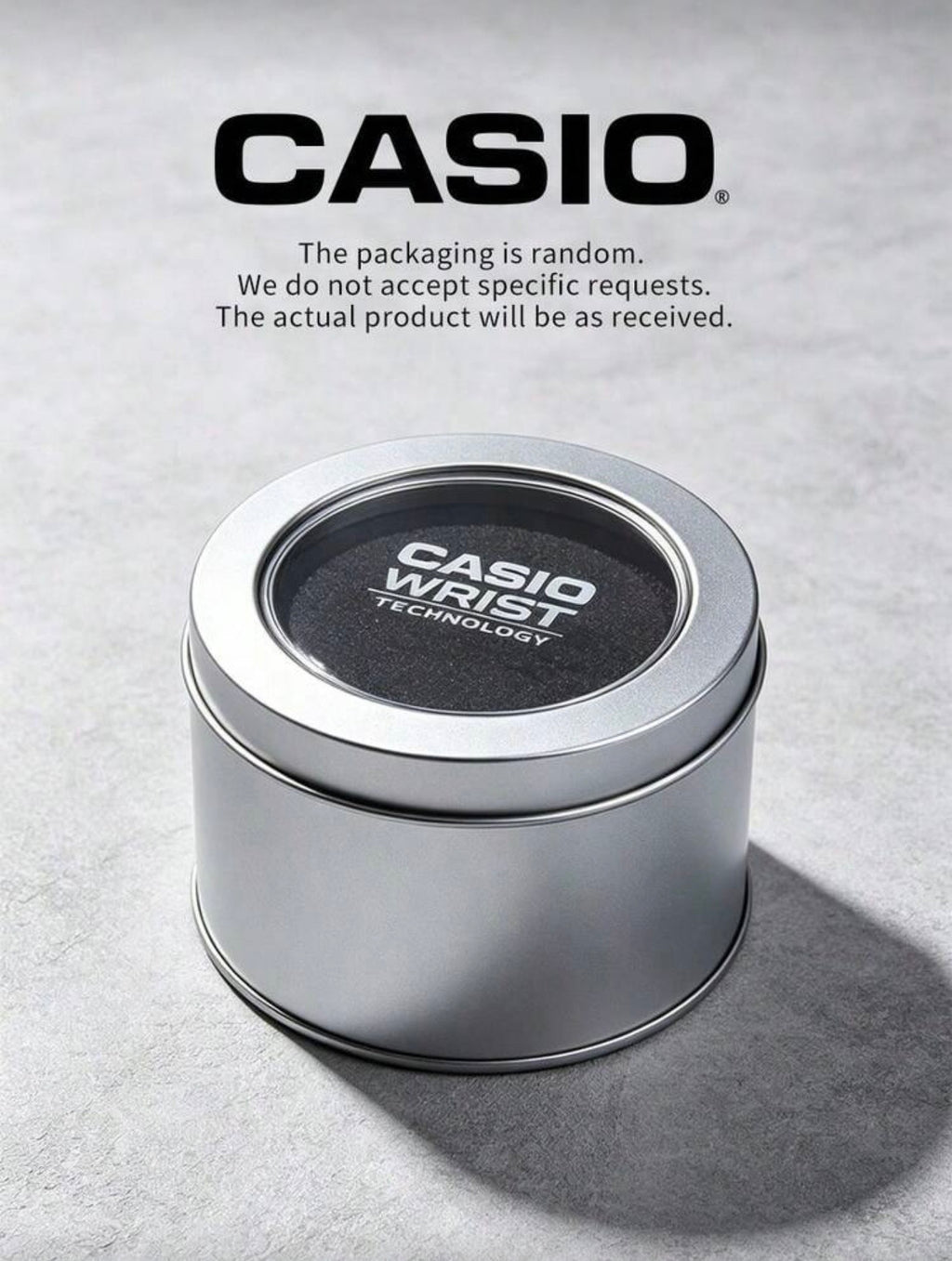 Casio Premium Metal Tin Storage Box for Watches | Original Style Watch Gift & Protection Case