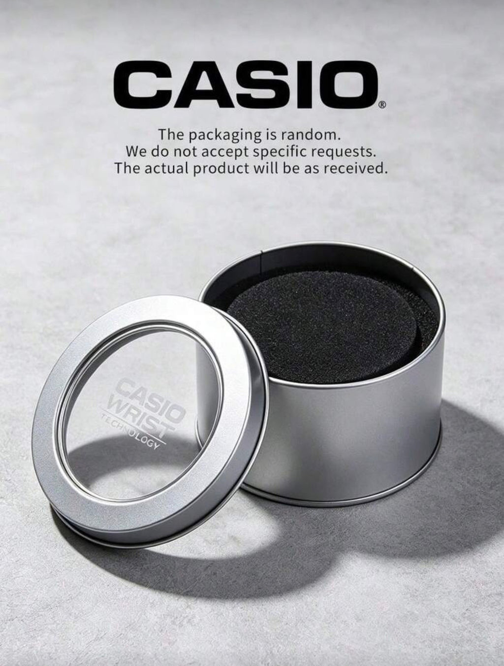 Casio Premium Metal Tin Storage Box for Watches | Original Style Watch Gift & Protection Case