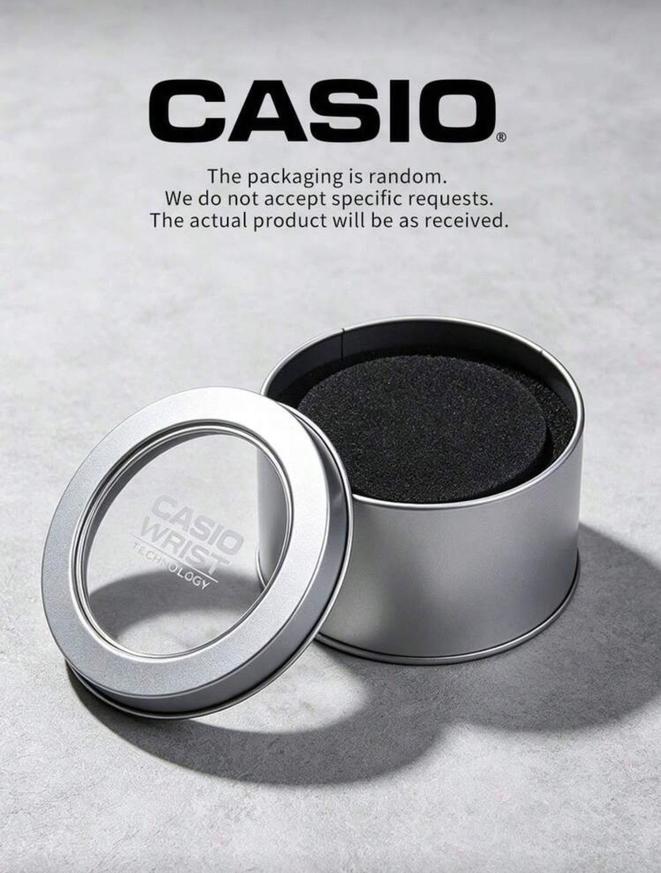 Casio Premium Metal Tin Storage Box for Watches | Original Style Watch Gift & Protection Case