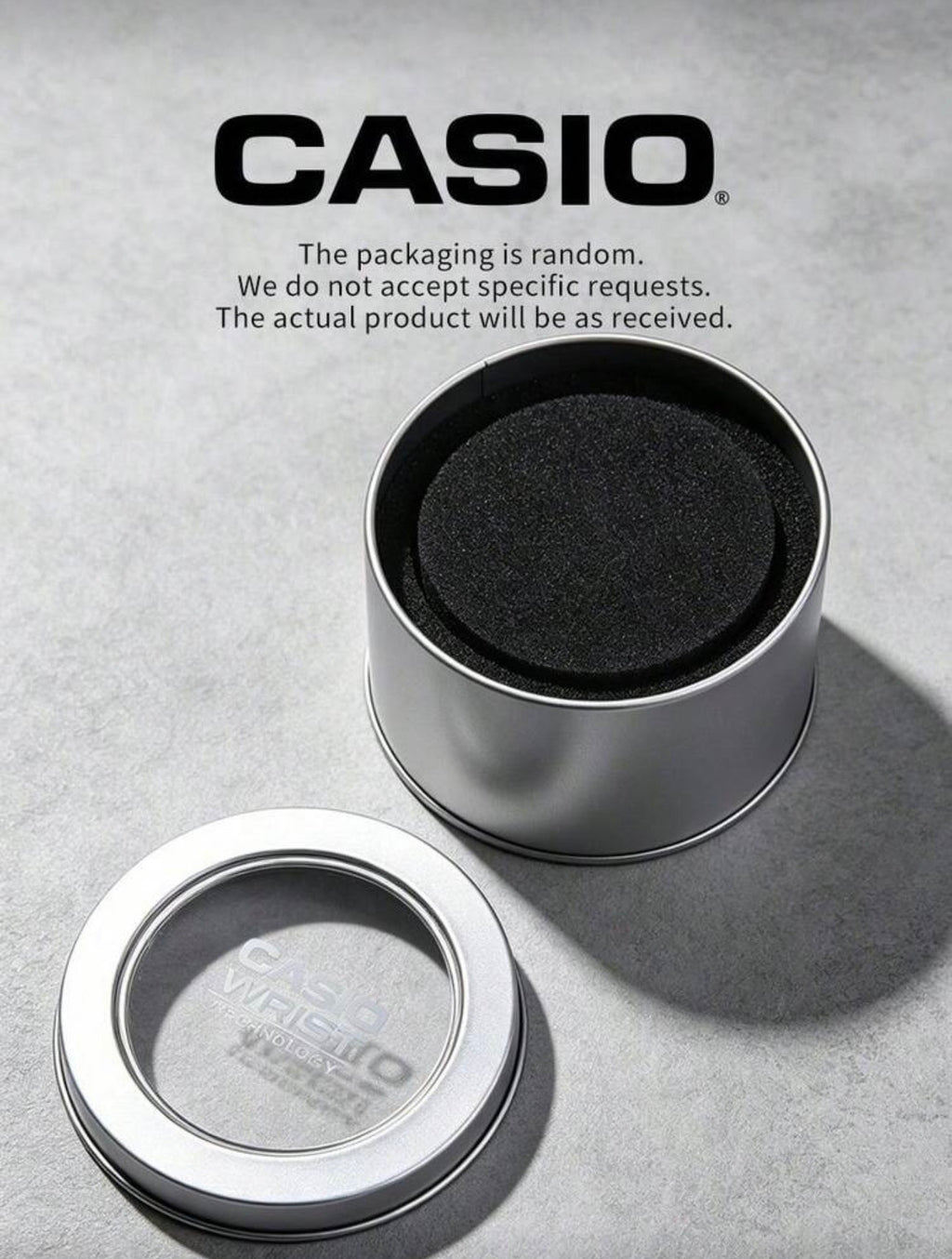 Casio Premium Metal Tin Storage Box for Watches | Original Style Watch Gift & Protection Case