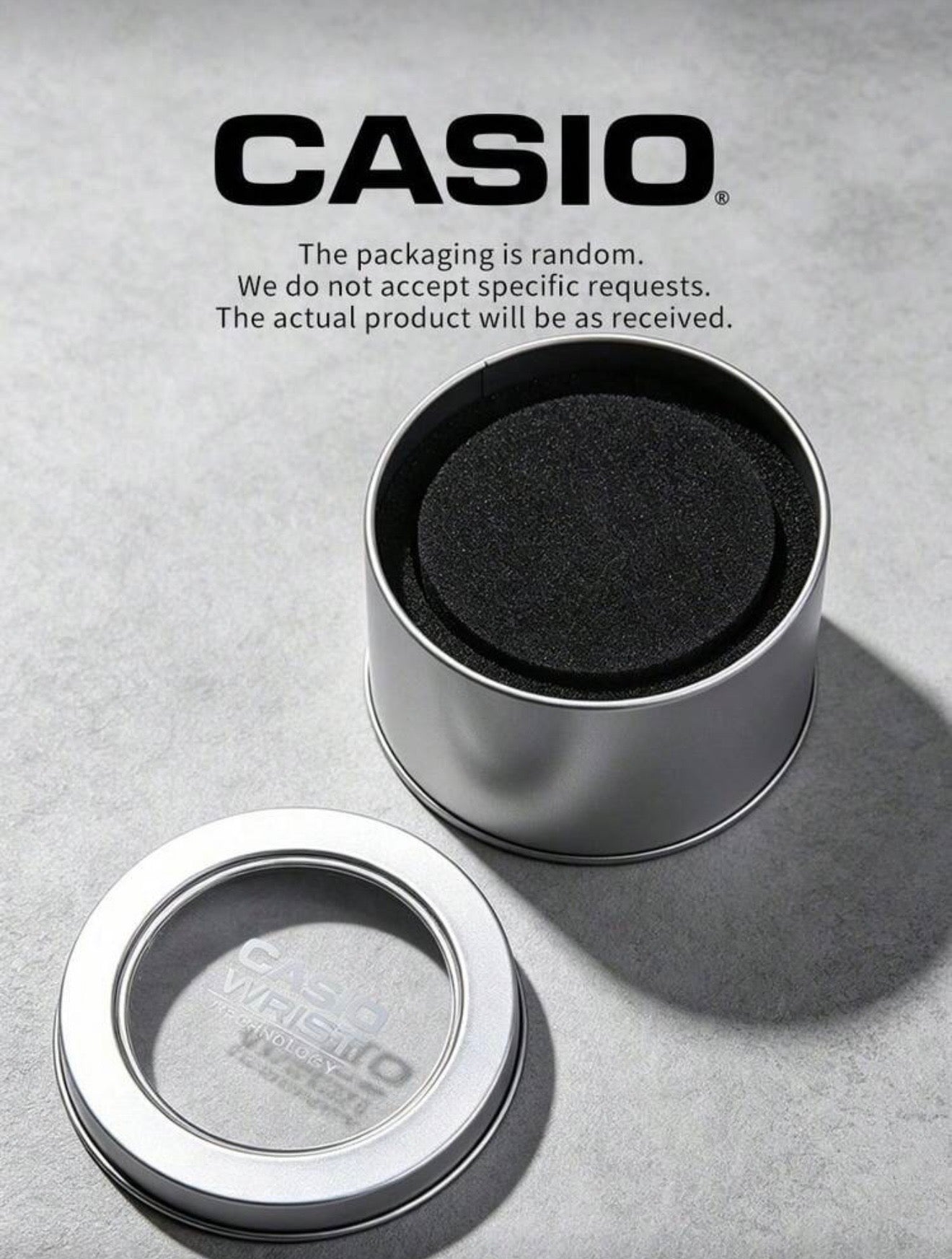 Casio Premium Metal Tin Storage Box for Watches | Original Style Watch Gift & Protection Case