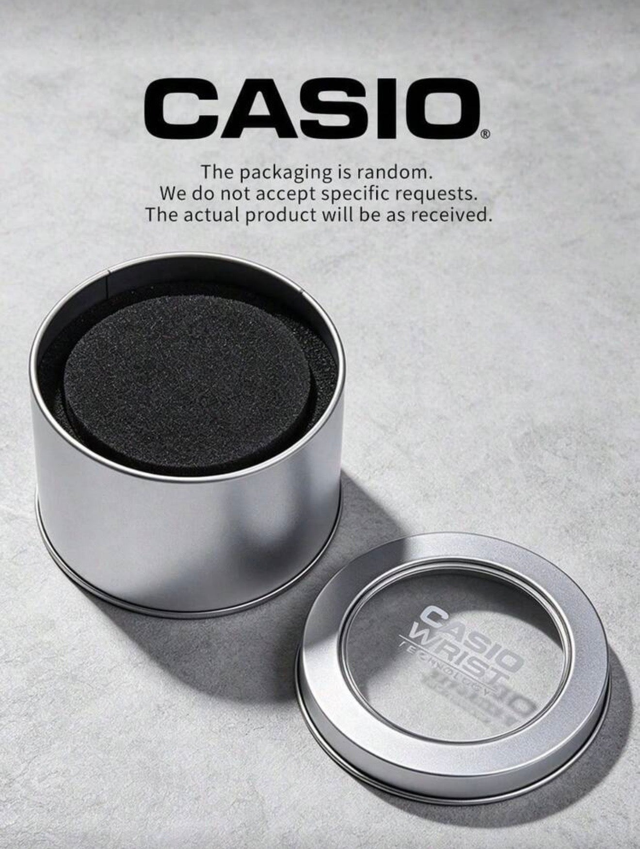 Casio Premium Metal Tin Storage Box for Watches | Original Style Watch Gift & Protection Case