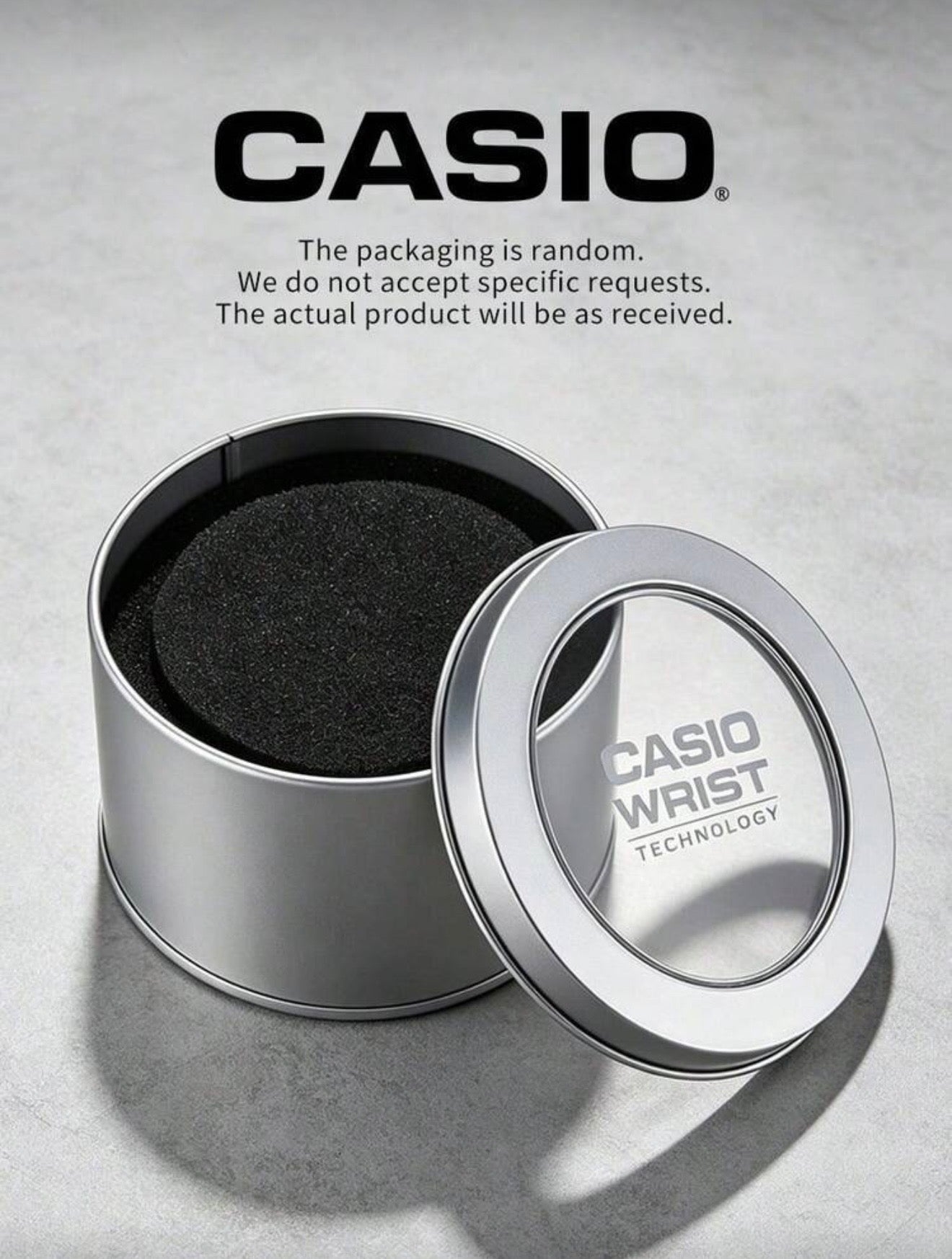 Casio Premium Metal Tin Storage Box for Watches | Original Style Watch Gift & Protection Case