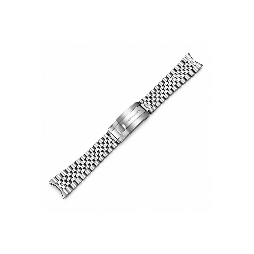 Pagani Design 20mm Stainless Steel Jubilee Bracelet Silver Watch Strap for Submariner, GMT, Daytona and Compatible Pagani Design Watches