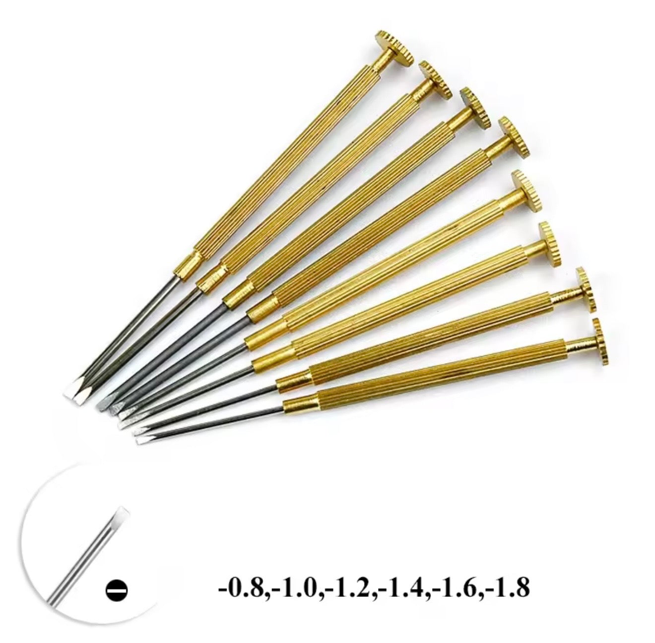 Metal Watch Screwdriver for Watches 0.8mm–1.8mm – Precision Repair Tools - Premium Quality