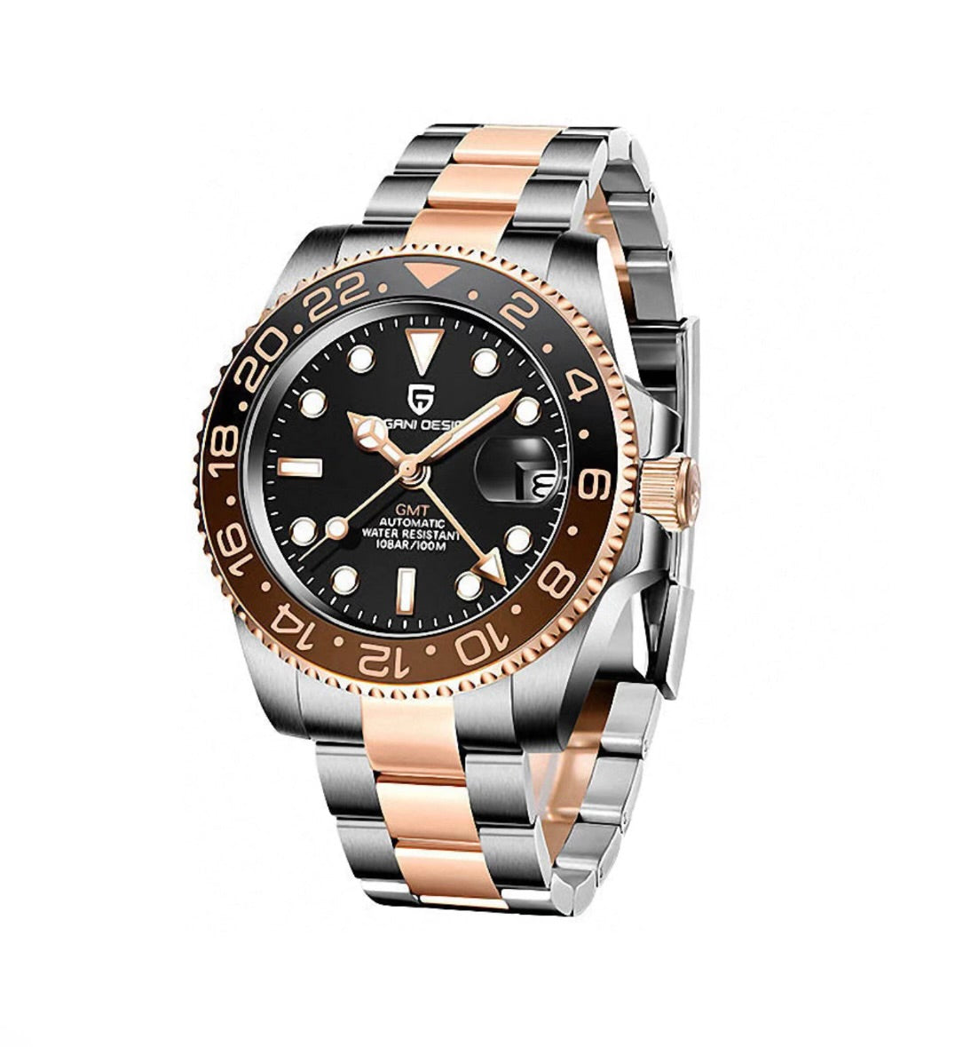 Pagani Design PD1662 GMT Master II Rootbeer Oyster Automatic Watch | DG5833 GMT | Sapphire Crystal | 100M Waterproof | Pakistan