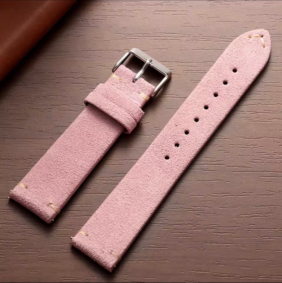 Premium Suede Leather Watch Strap | Genuine Leather Replacement Watch Band | Vintage Style