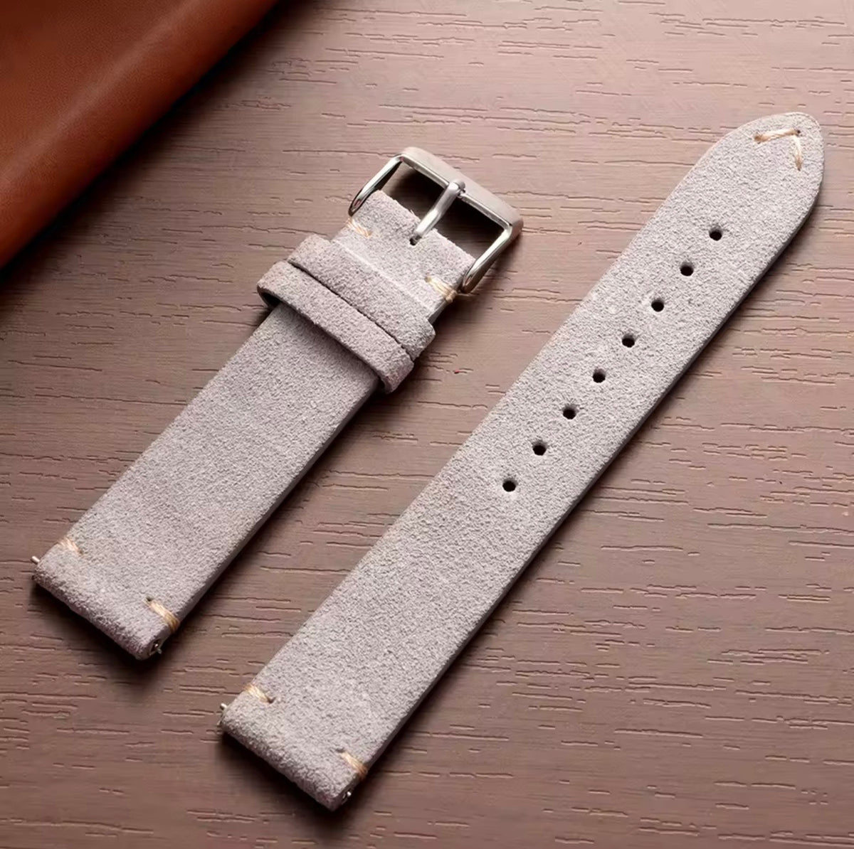 Premium Suede Leather Watch Strap | Genuine Leather Replacement Watch Band | Vintage Style