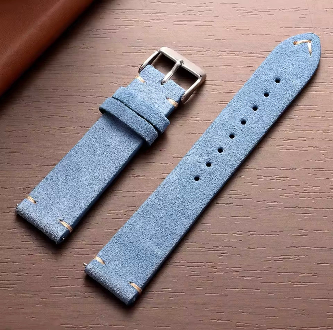 Premium Suede Leather Watch Strap | Genuine Leather Replacement Watch Band | Vintage Style