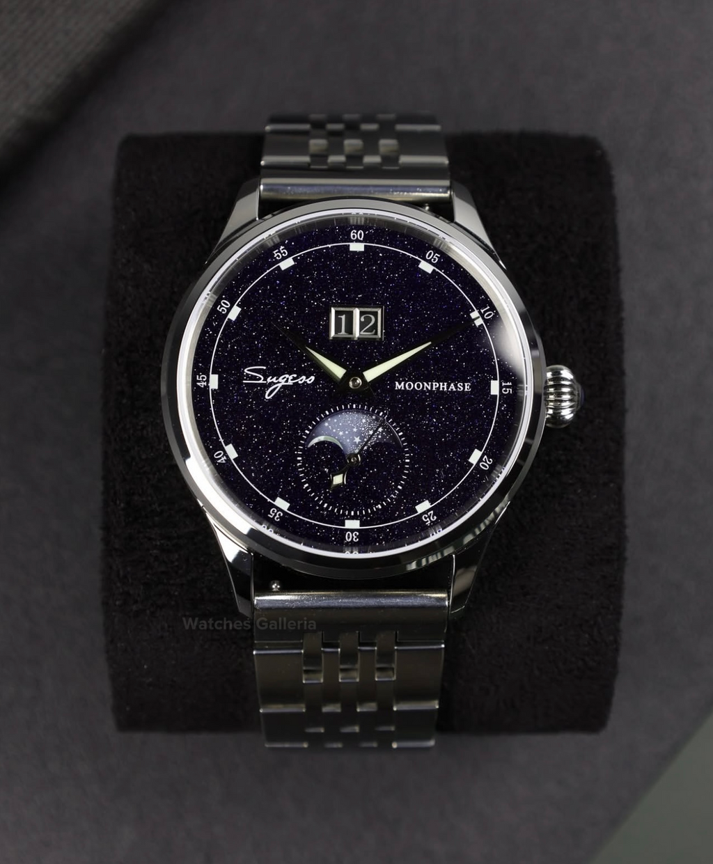 Sugess S401B Oyster Moonphase Watch in Pakistan – Luxury Men’s Automatic Mechanical Watch with Starry Sky Dial