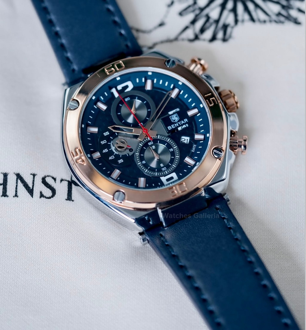 Benyar Chronograph Quartz (Blue Gold) BY5151