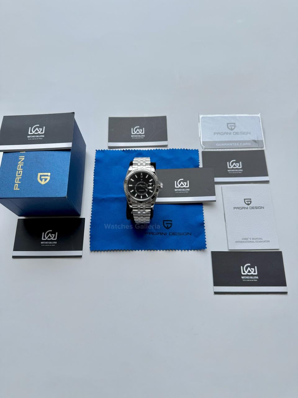 Pagani Design PD1888 Black Sky Dweller Black 40mm – First Time in Pakistan | Limited Edition Automatic GMT Watch