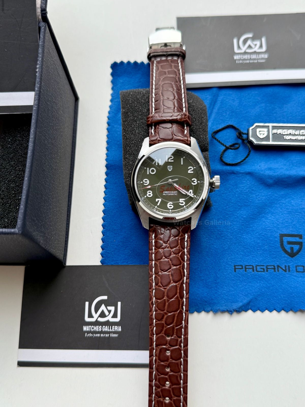 Pagani Design PD1717 Spirit Pilot Automatic (Green Leather Exclusive) Pagani Design in Pakistan