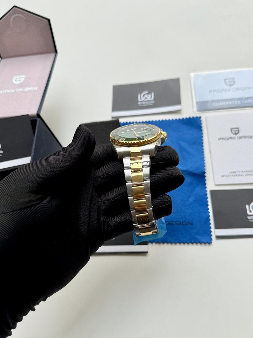 Pagani Design Watch PD1639 Submariner Automatic (Gold Green) Pagani Design in Pakistan