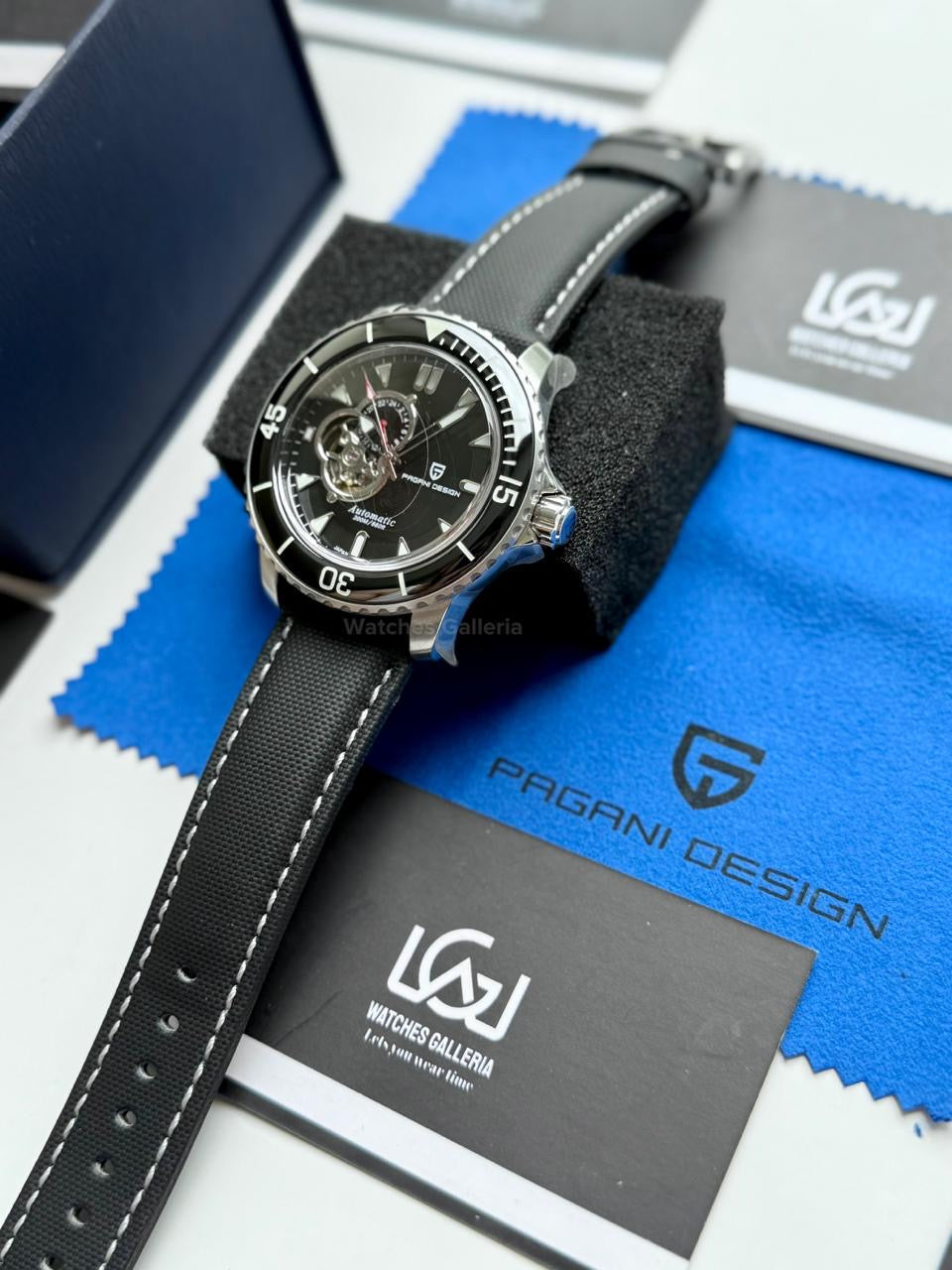 Pagani Design PD1674 Fifty Fathoms Open Heart Automatic Watch in Pakistan – 44mm Diver 200M, Sapphire Crystal, Seiko NH39 Movement, Luxury Men’s Mechanical Watch