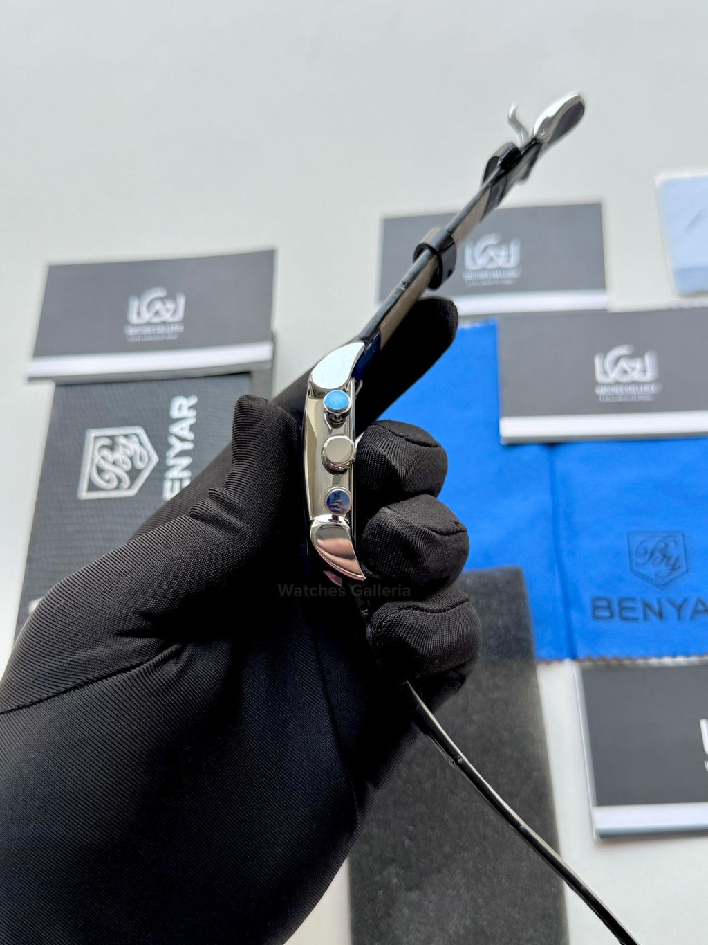 Benyar BY5113 Square Chronograph (Black/Silver) Benyar Watch Pakistan