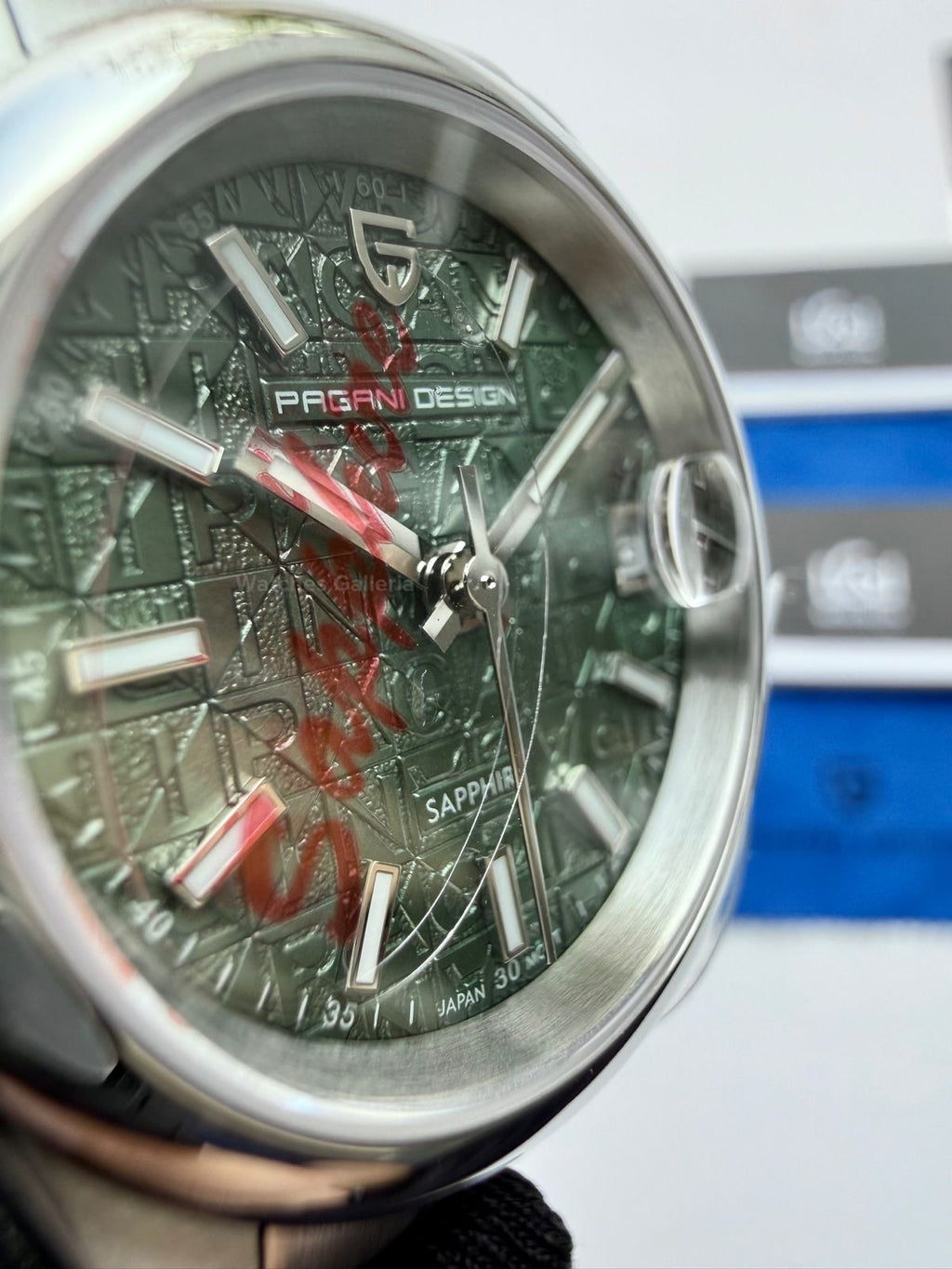 Pagani Design PD1794L Green Ladies Oyster Perpetual Date Green Dial Watch 31mm | Sapphire Glass | Miyota Quartz