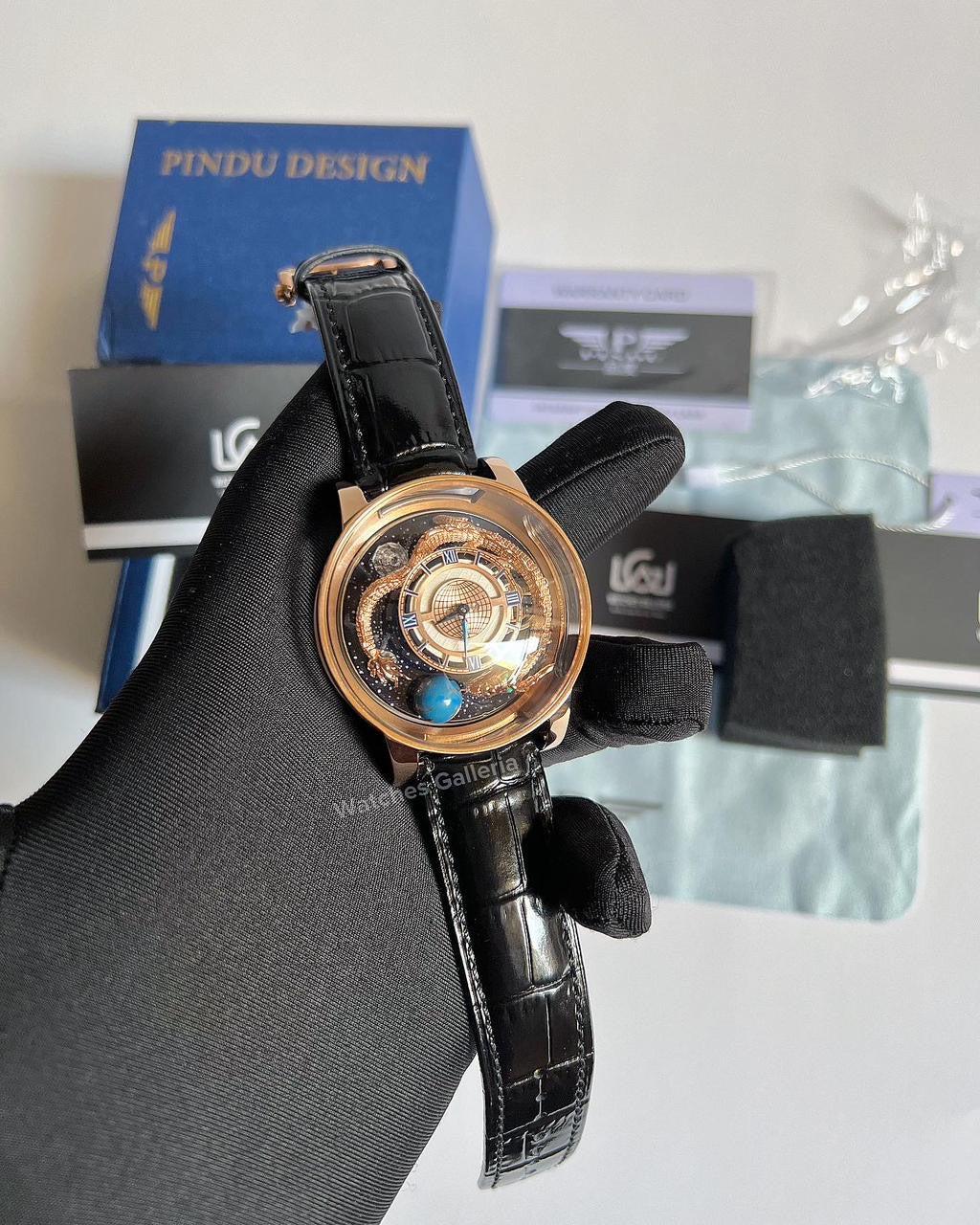 Pindu Design Astronomia Dragon Quartz (Rose Gold) P6532