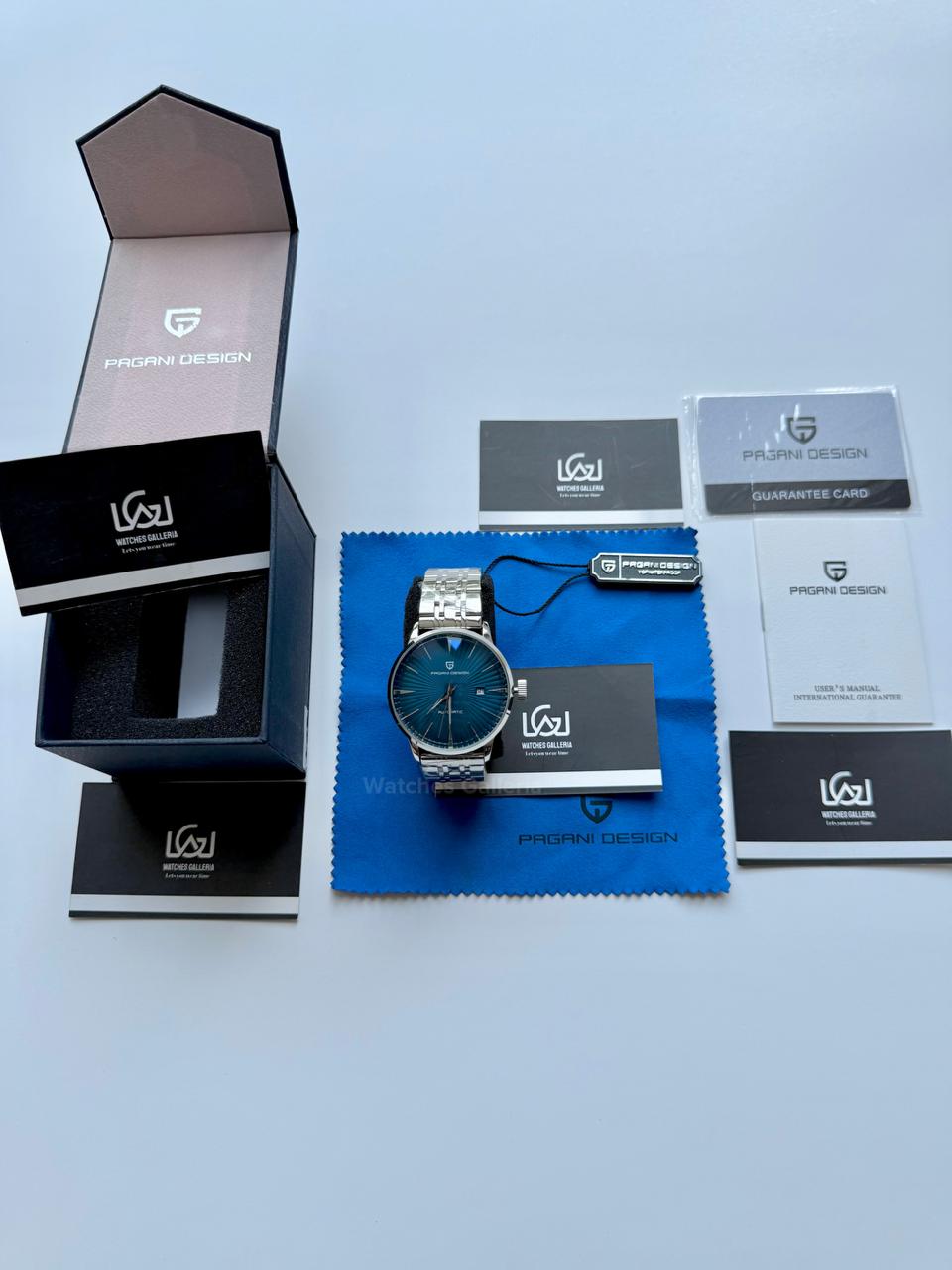 Pagani Design PD2770 Cocktail Black Dial Automatic Watch – Complete Calendar | Seagull 2813 | Leather Strap | Pagani Design Cocktail Watch | Buy Pagani Design in Pakistan