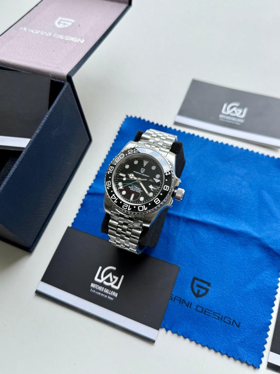 Pagani Design PD1662 GMT Master II Jubilee Edition Automatic (All Black) Pagani Design in Pakistan