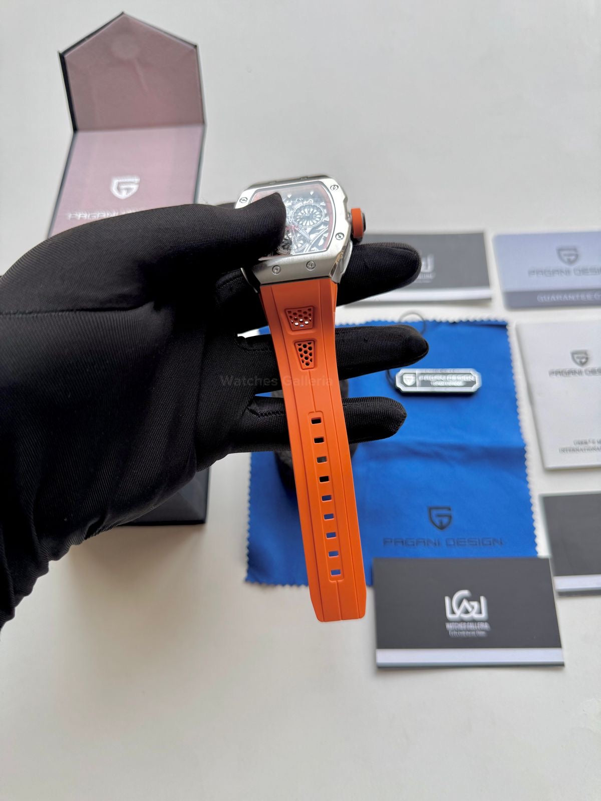 Pagani Design Tonneau Calendar Quartz PDys012 (Orange) Pagani Design in Pakistan