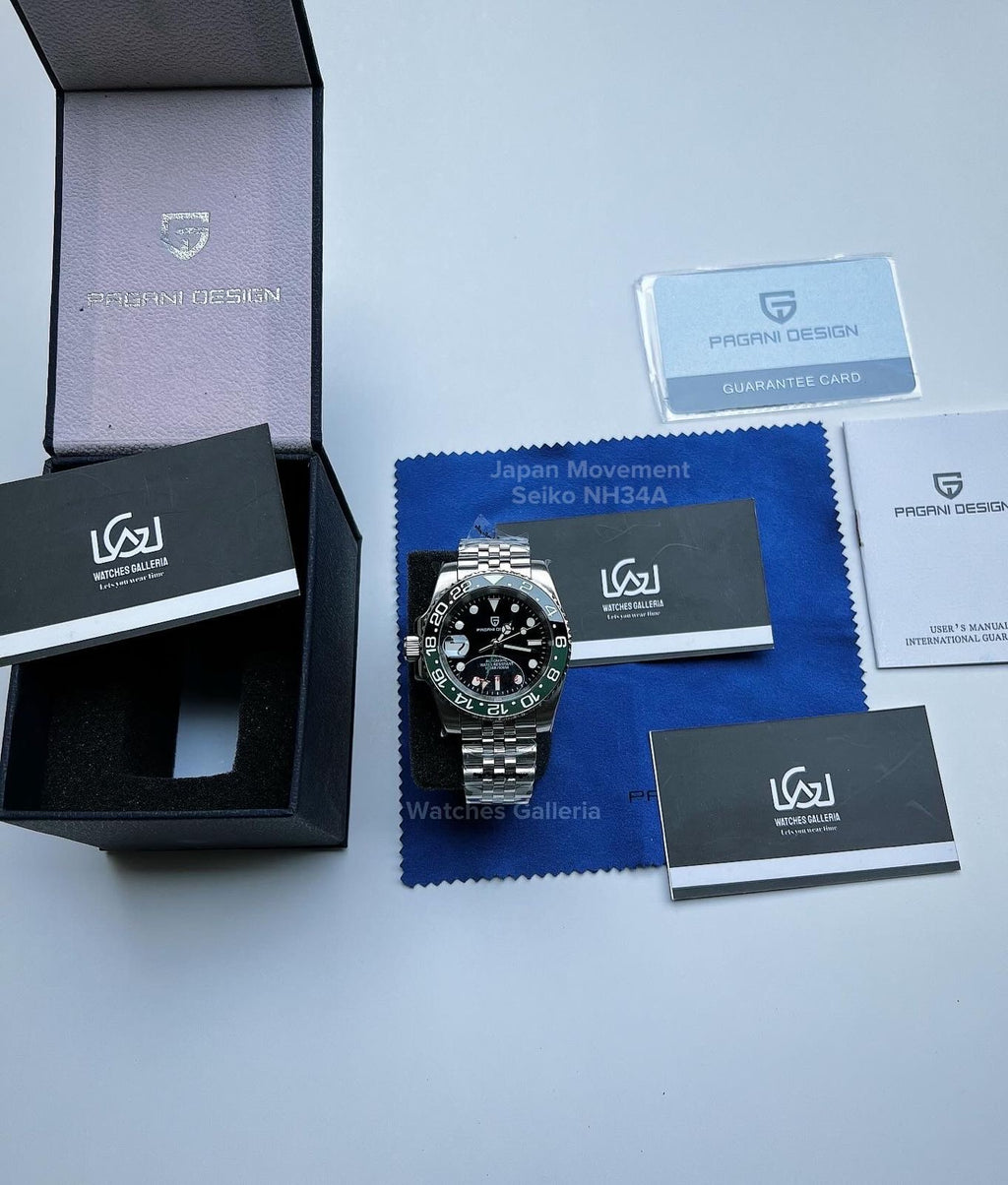 Pagani Design GMT Master I Automatic Seiko NH34A (Sprite) PD1662A