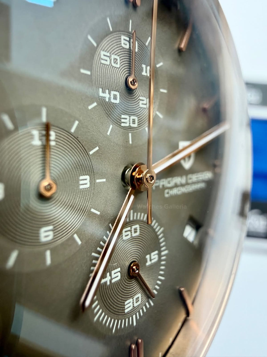 Pagani Design PD2720K Flight Chronograph Watch Limited Edition Rose Gold White Dial Men’s Luxury Watch | Japanese Seiko VK67 Mecha Quartz Chronograph Movement | Stainless Steel Bracelet | 50M Waterproof