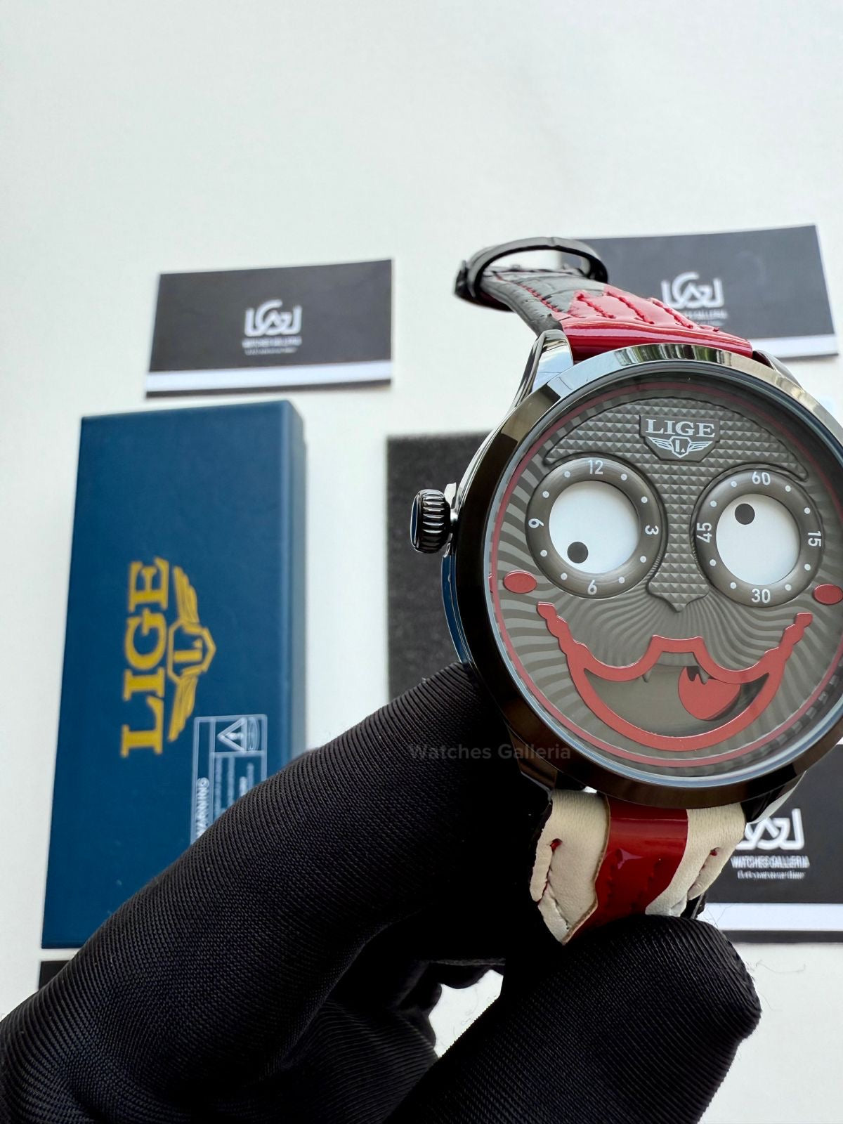 Lige Clown Watch Quartz (Red) LG89160 Watches Galleria