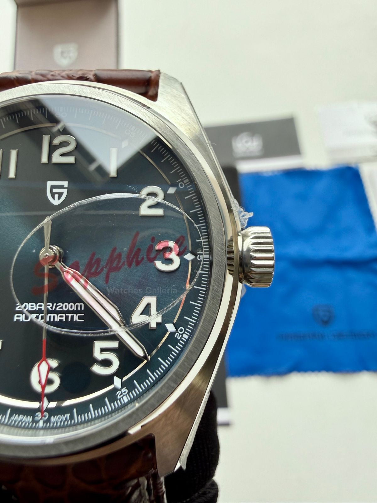 Pagani Design PD1717 Spirit Pilot (Blue/Brown Leather Exclusive) Pagani Design Watch Pakistan