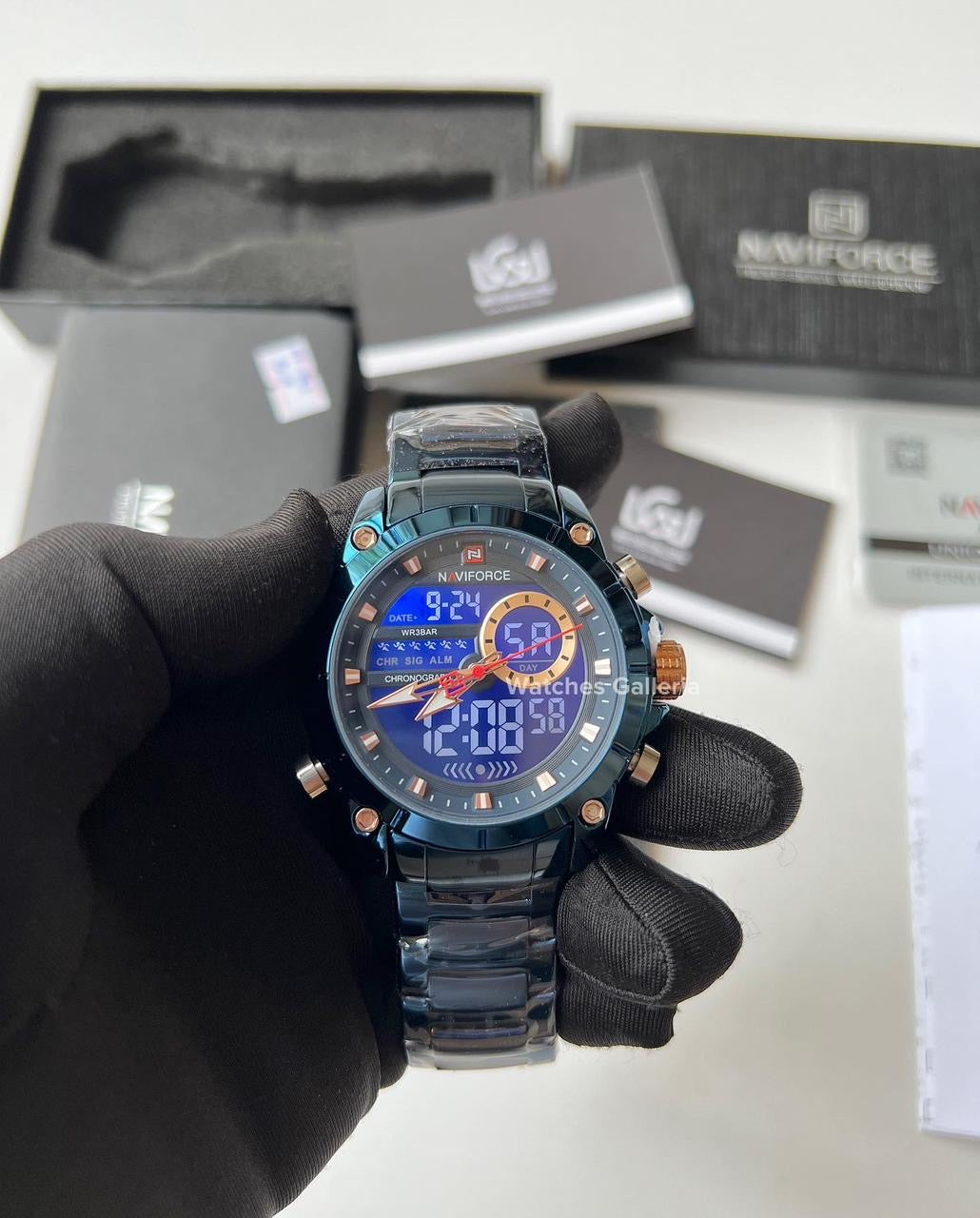Naviforce Dual Display Quartz Watch (Blue) NF9163