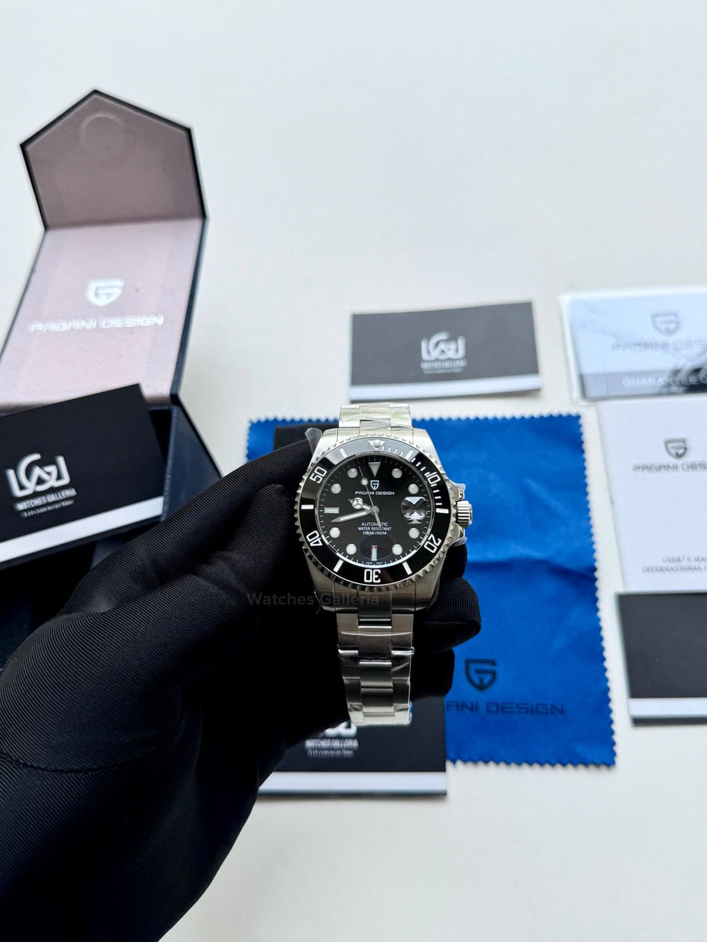 Pagani Design Watch PD1639 Submariner Automatic (Black) Pagani Design in Pakistan