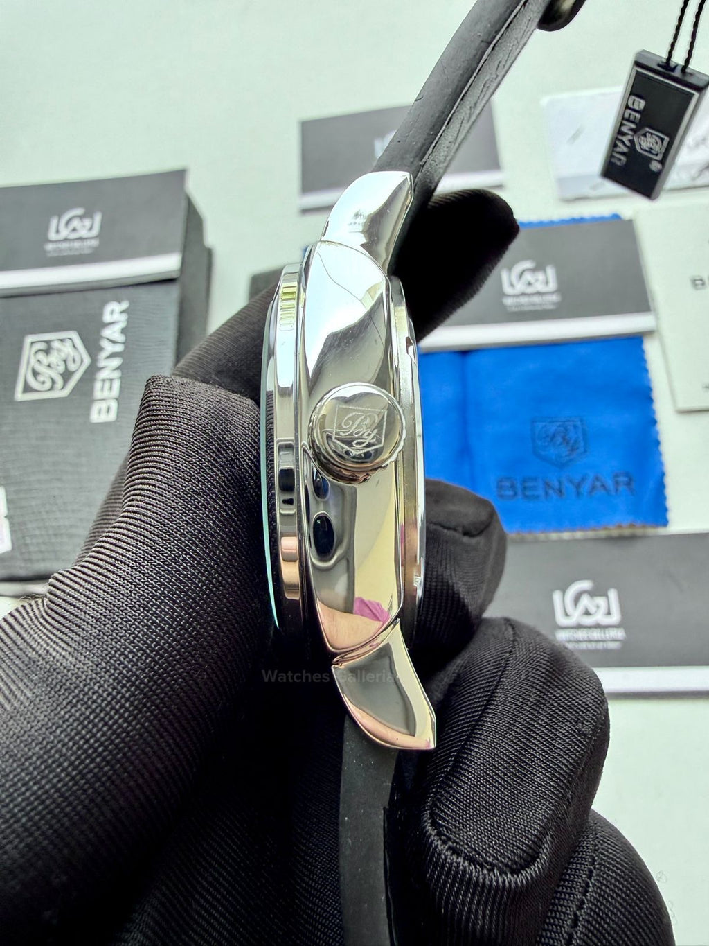 Benyar BY5121 Skeleton Automatic Watch (Silver Black) Benyar in Pakistan