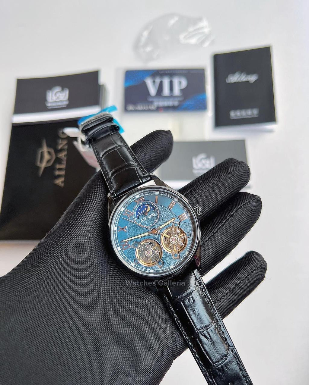 Ailang Double Flywheel Automatic (Black/Blue) AL8822