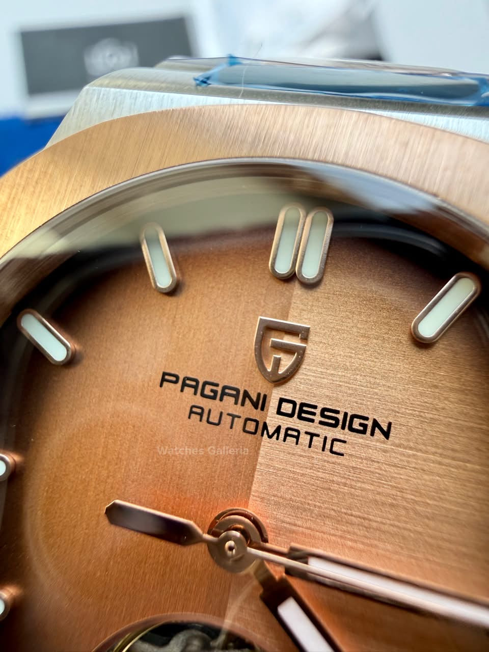 Pagani Design PDys025 Nautilus Flywheel Rose Gold 42mm Automatic Watch – Sapphire Crystal | E3251 Movement | 5ATM