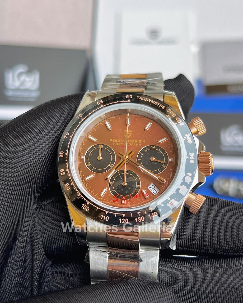 Pagani Design Daytona Quartz (Two Tone Chocolate) PD1644
