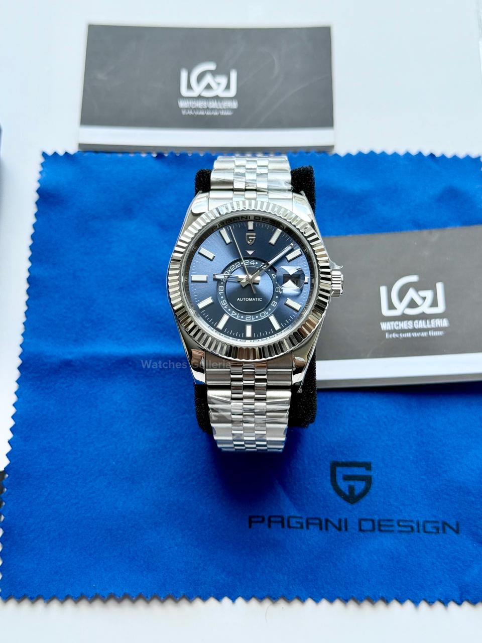 Pagani Design PD1888 Blue Sky Dweller Blue Dial Automatic GMT Watch – Limited Edition of 1000, Exclusive to Watches Galleria Pakistan