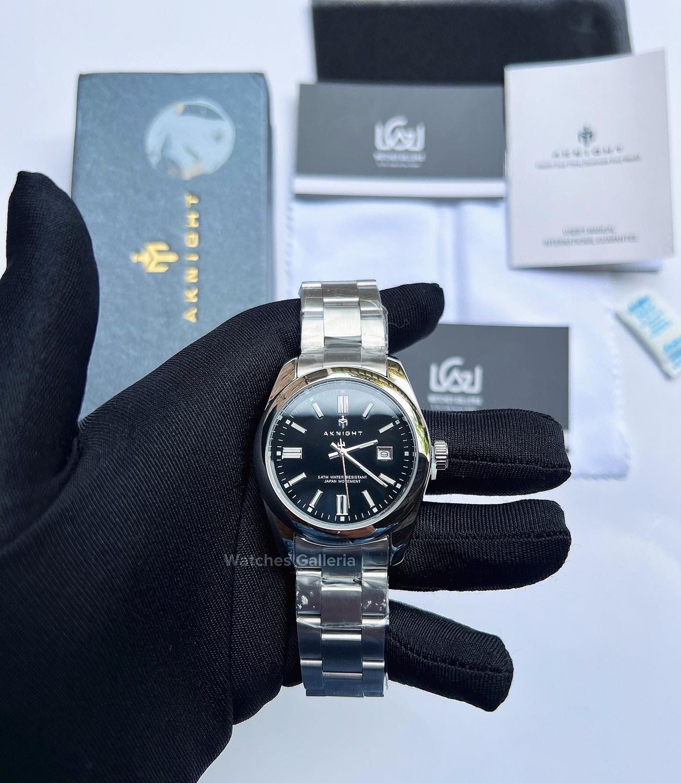 Aknight Oyster Perpetual Quartz (Black) AK2113