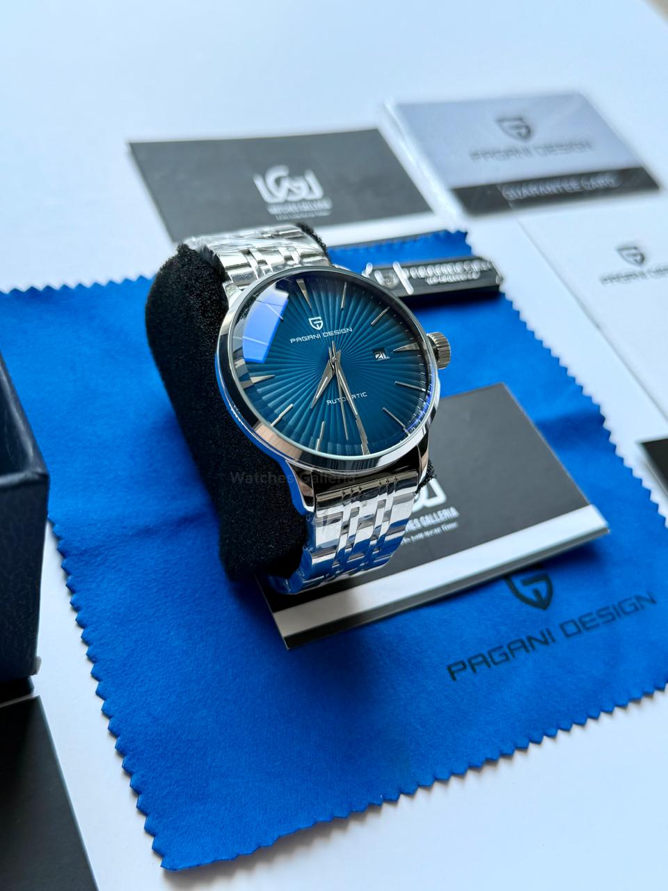 Pagani Design PD2770 Cocktail Black Dial Automatic Watch – Complete Calendar | Seagull 2813 | Leather Strap | Pagani Design Cocktail Watch | Buy Pagani Design in Pakistan