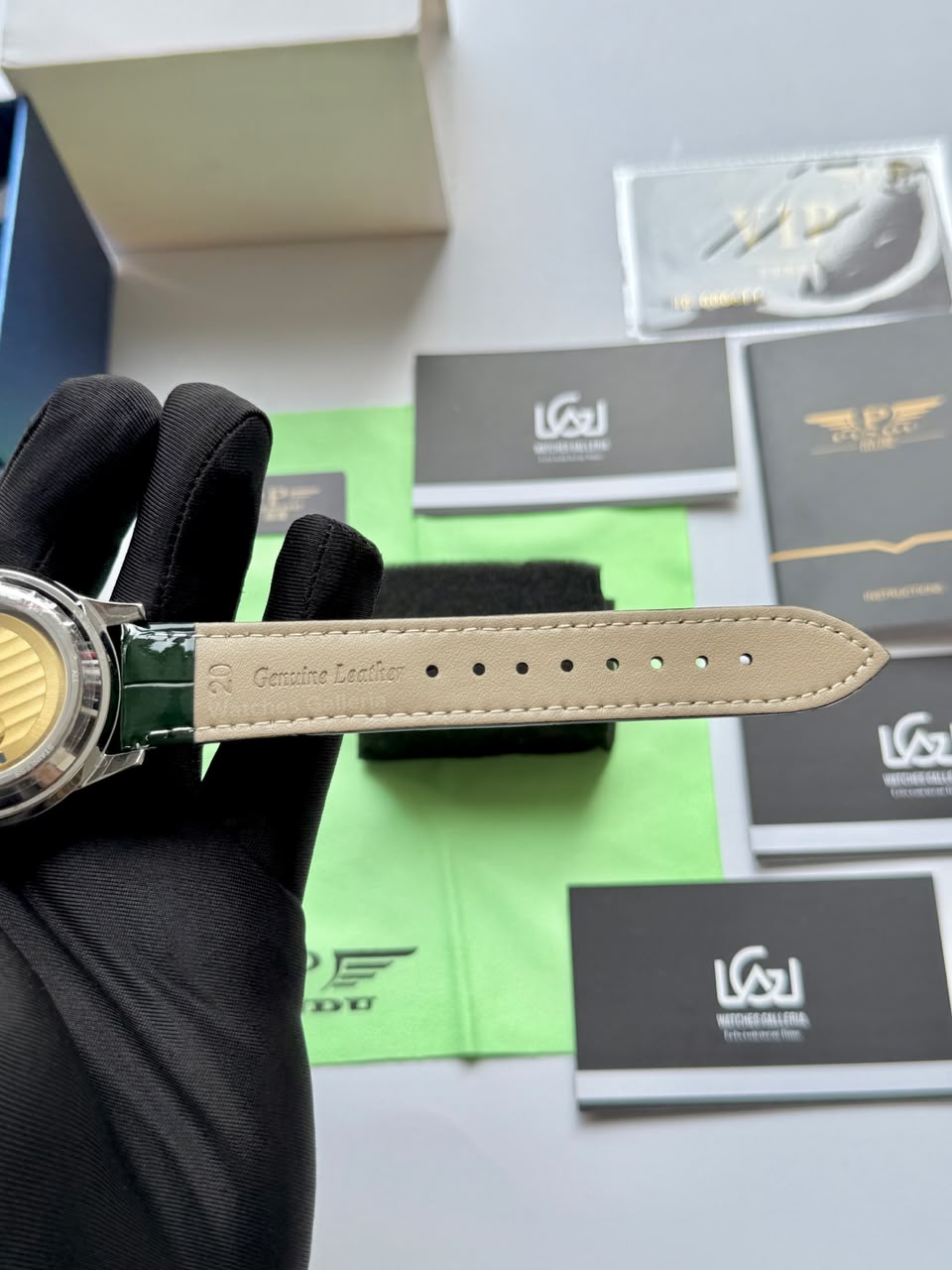 Pindu 5037 Green Diamonds Hand Encrusted Diamond Automatic Tourbillon Watch for Men | Luxury Mechanical Watch | 43mm Stainless Steel Case