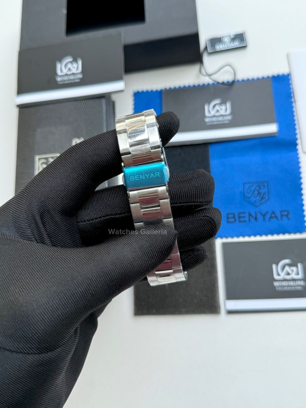 Benyar Daytona Chronograp Quartz (Black Silver) BY5169 Watches Galleria