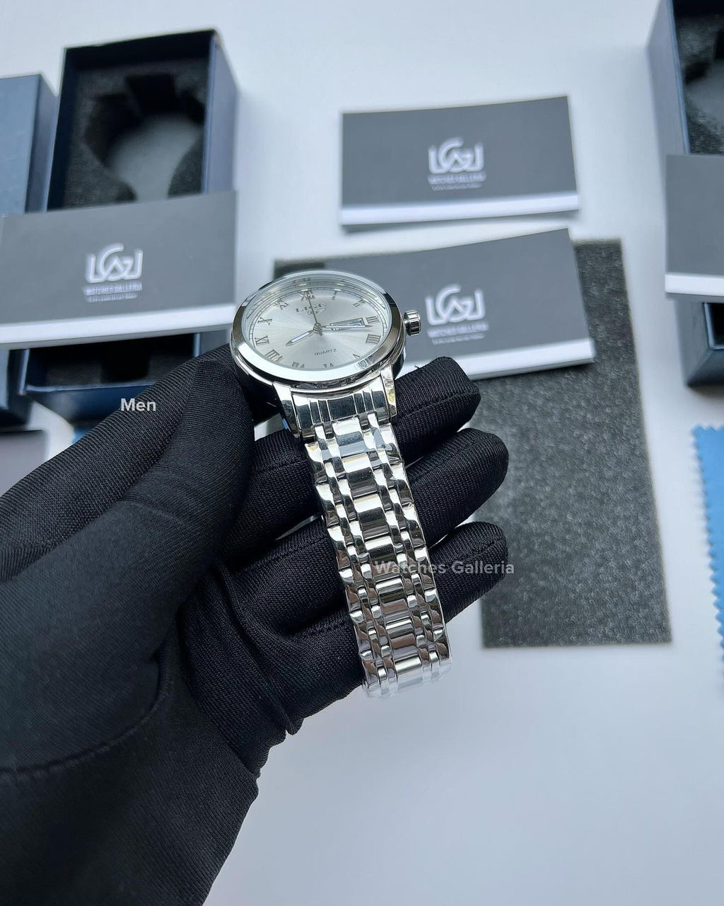 Lige Date Day Couple Watch (Silver) Lige9846 Lige10007L