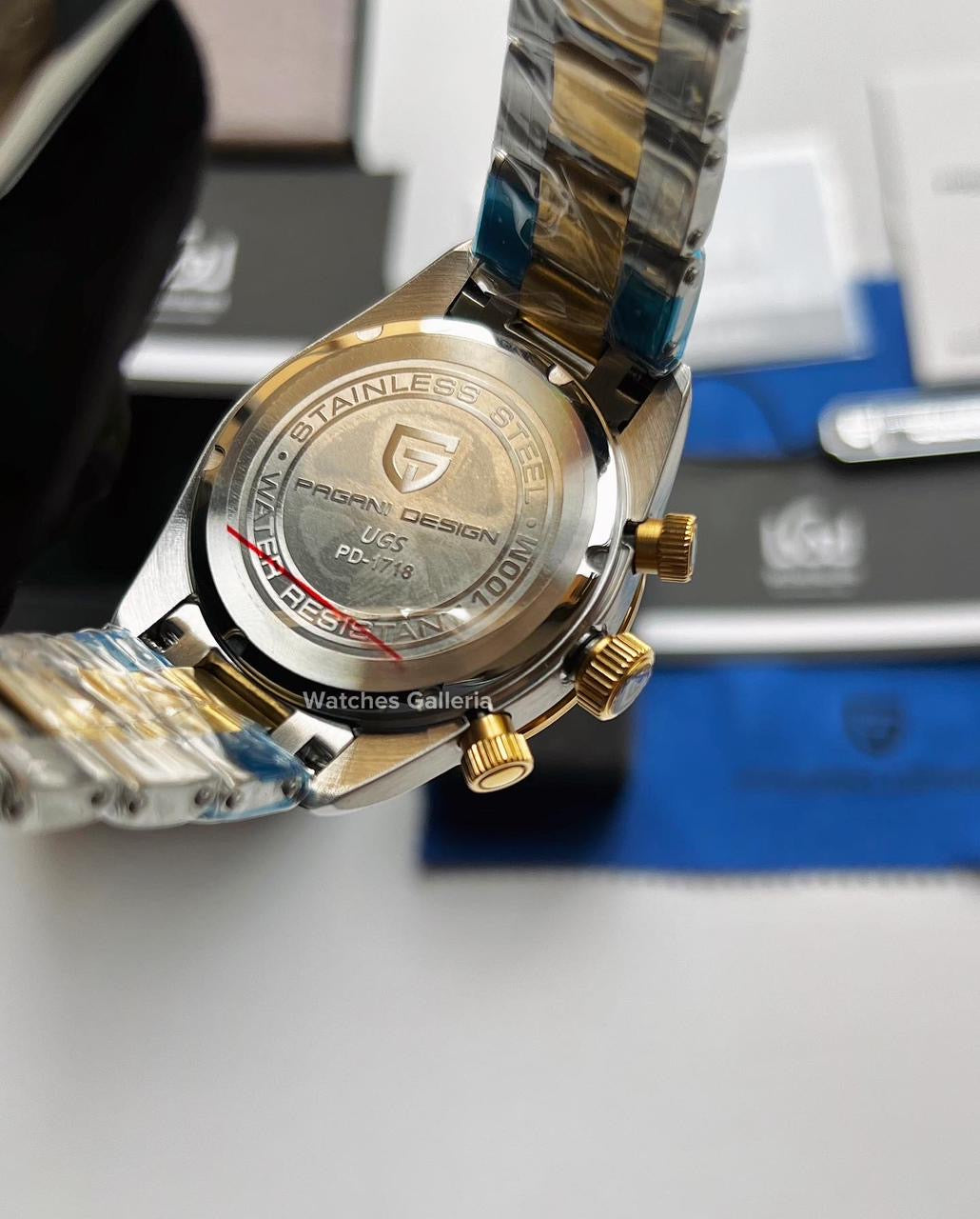 Pagani Design Black Bay Chronograph Quartz (Two Tone) PD1718 “DISCONTINUED”