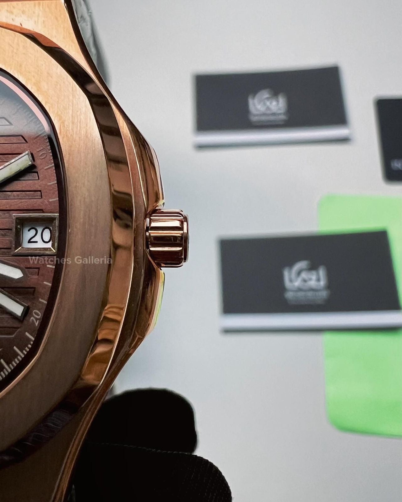 Didun Nautilus Date Day Quartz (Rose Gold w/ Black) PD49 Watches Galleria