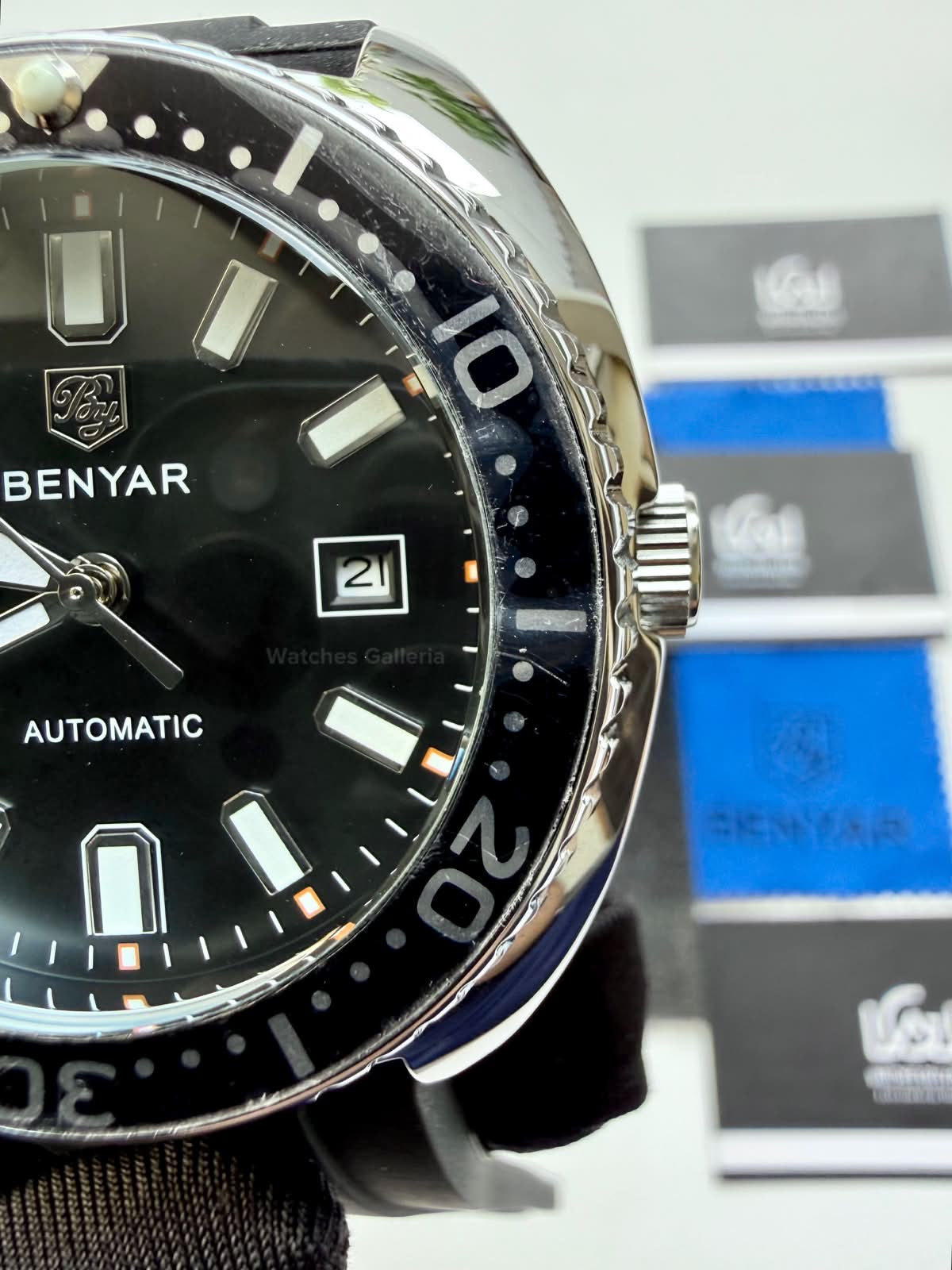 Benyar BY5211 Turtle Automatic Black Dial Luxury Men’s Watch in Pakistan – Stainless Steel Automatic Watch