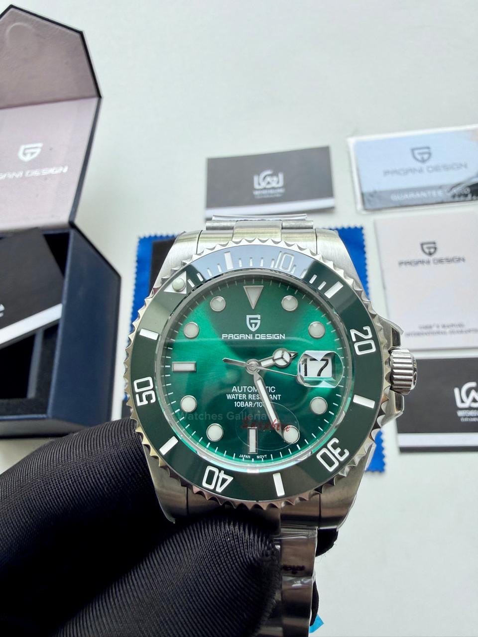 Pagani Design Watch PD1639 Submariner Automatic (Hulk) Pagani Design in Pakistan