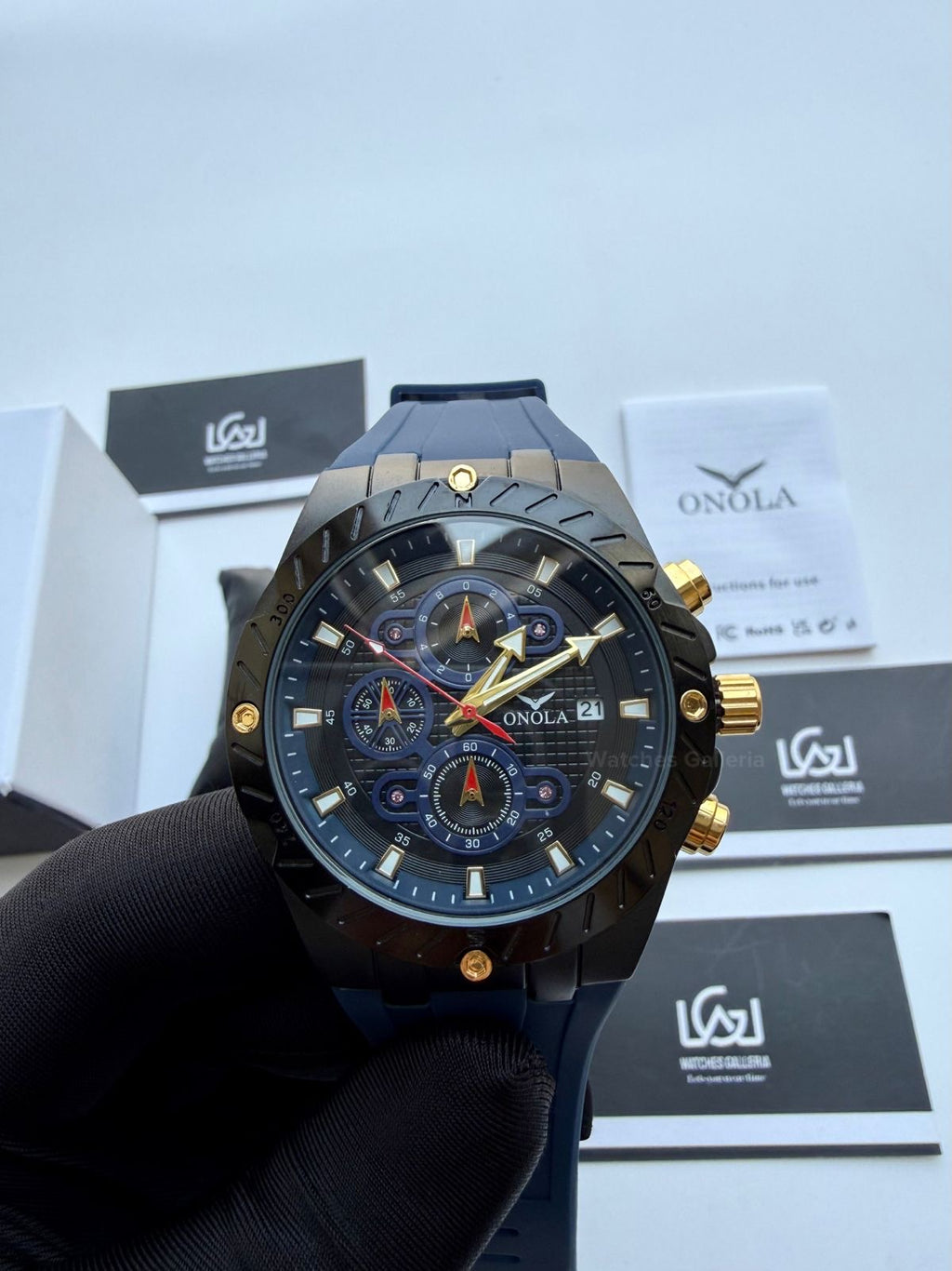 Onola 6857 Offshore Chronograph Blue 46mm Quartz – Royal Oak Offshore Design