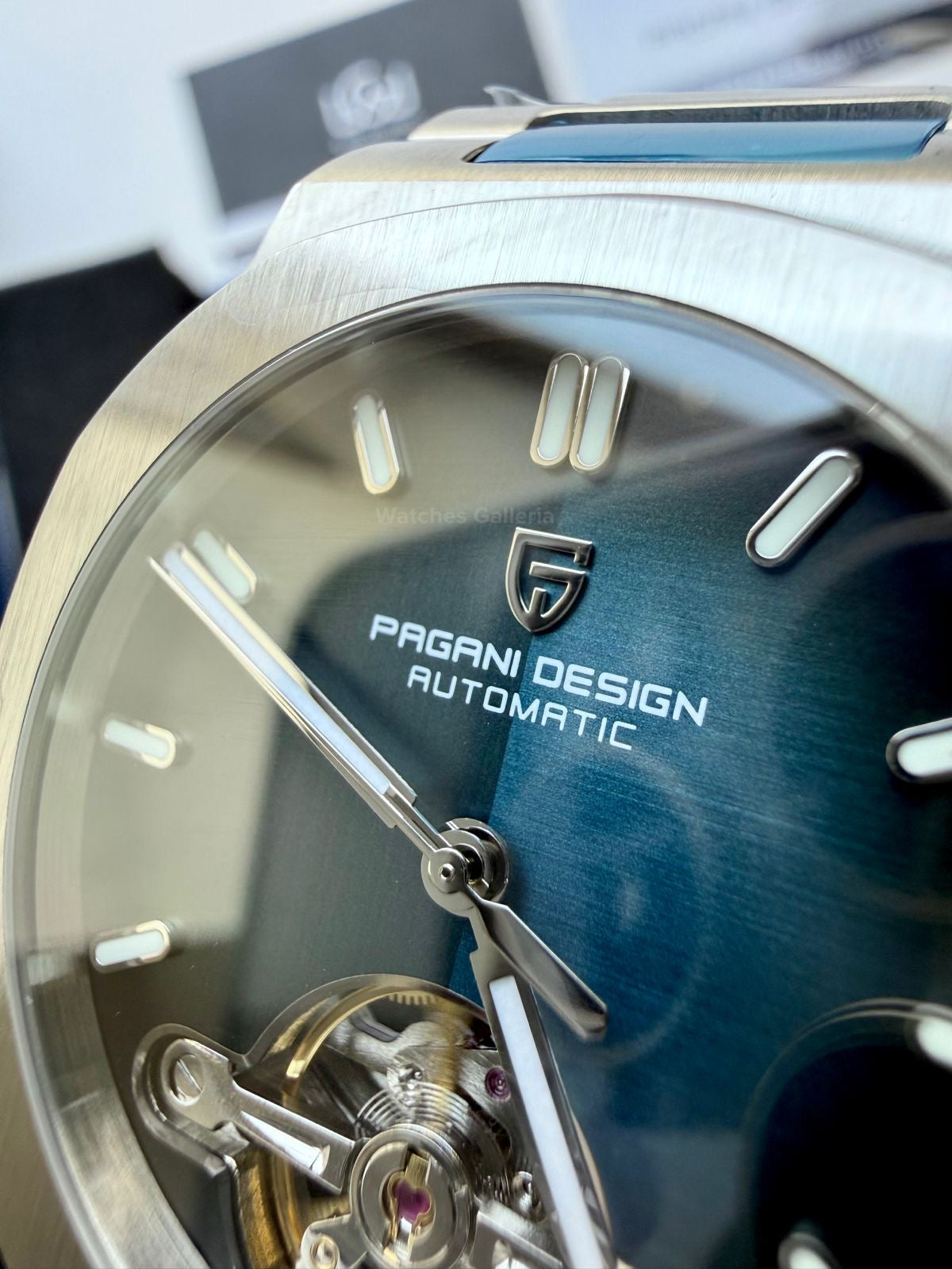 Pagani Design PDys025 Nautilus Flywheel Blue 42mm Automatic – Sapphire Glass | Skeleton Dial | Exhibition Back